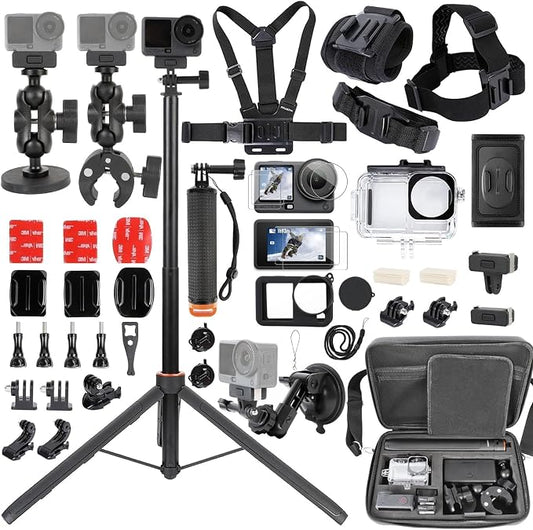 PellKing Accessories Kit for DJI Osmo Action 6, Carrying Case by PellKing