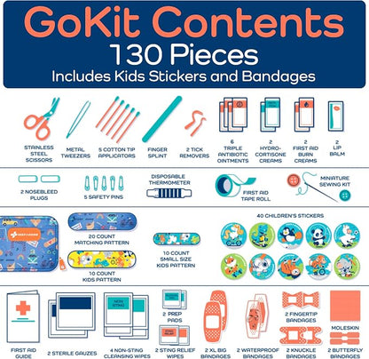 KeepGoing Travel First Aid Kit for Kids – 130 Pc. for Car, Diaper Bag & Backpack - Image 7