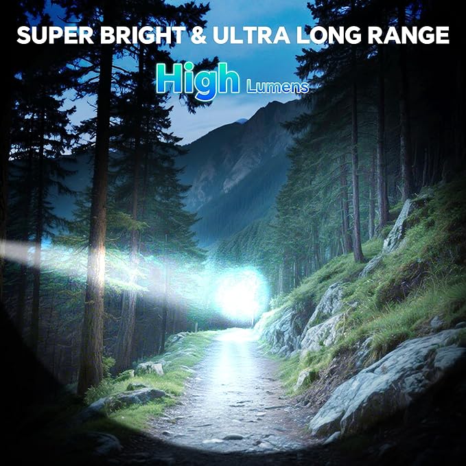 3Pack Rechargeable Flashlights High Lumens, Super Bright Flashlight - Image 2