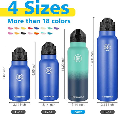 Han's Bottle Sports Water Bottle - 24 Oz - Image 2