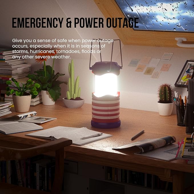 Lichamp LED Camping Lantern, 4 Pack Battery Powered Flashlight - Image 6