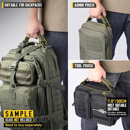Tactical Paracord Handle，9-core Weaving Paracord Strap - Image 3