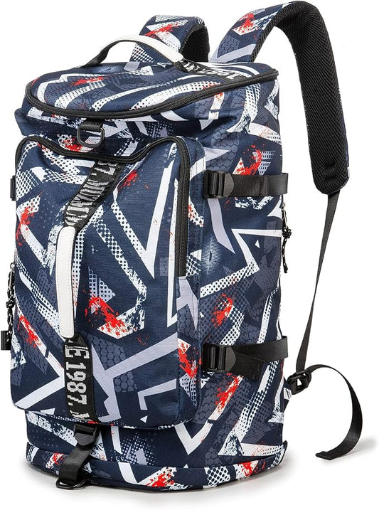 Gym Duffle Bag Waterproof black Laptop Backpack Suitable by FUNYAGO