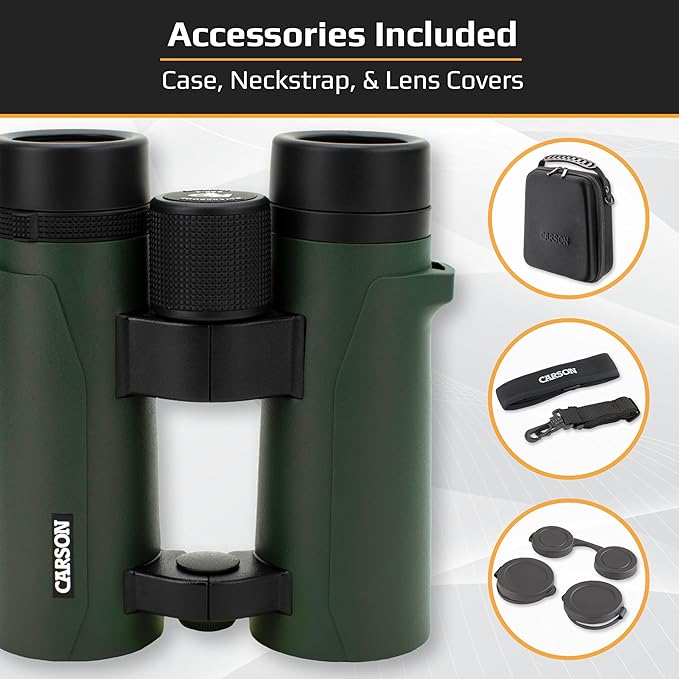 Carson RD Series 8x26mm Open-Bridge Waterproof Compact Binoculars - Image 3