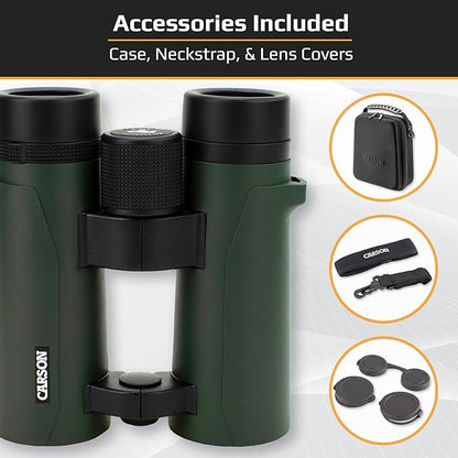 Carson RD Series 8x26mm Open-Bridge Waterproof Compact Binoculars - Image 3