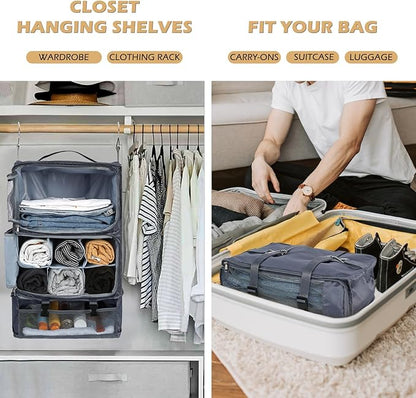 Surblue Hanging Travel Shelves Compression Packing Cube - Image 2