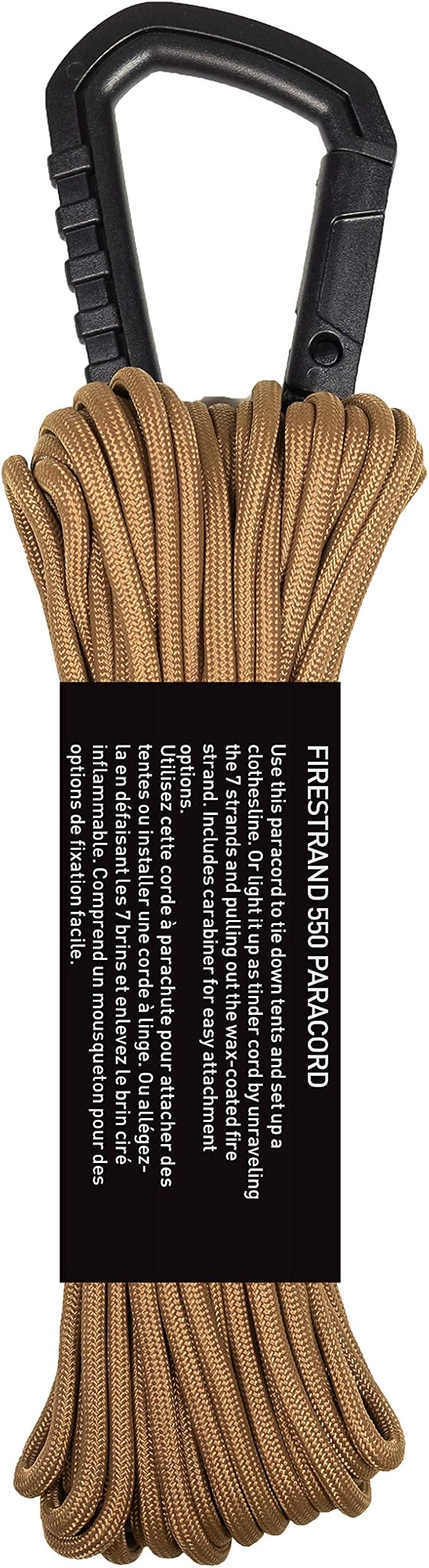 GEAR AID Fire Strand 550 Paracord, 7 Strand Tinder Cord - Image 2