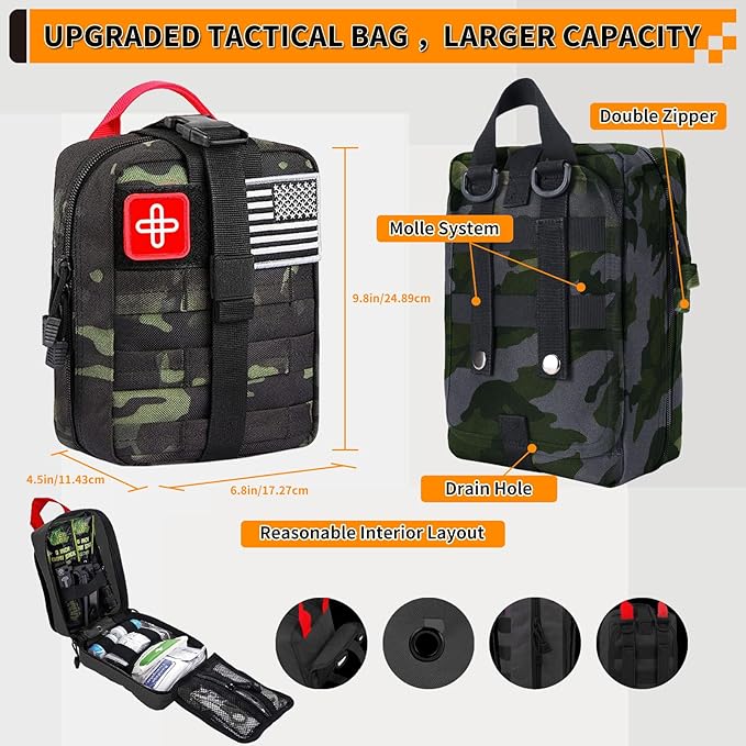 Survival Kit, Gifts for Men Women Teen Boys, Emergency Kit - Image 2