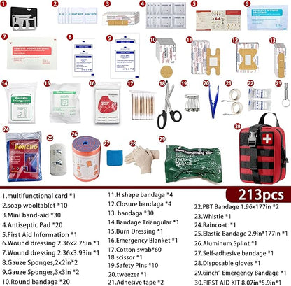 Universal IFAK Trauma First Aid Kit Molle Pouches Emergency Survival Kit - Image 2