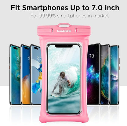 CACOE Floating Universal Waterproof Phone case 2 Pack-Up to 7.0", Phone Pouch - Image 7