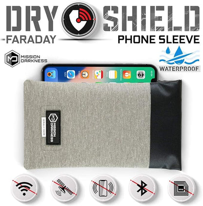 Mission Darkness Dry Shield Faraday Phone Sleeve // Slim Waterproof Dry Bag - Image 2