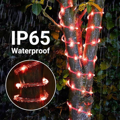 Solar Rope Lights, 2 Packs Total 132ft 400LED Solar String Lights, 8 Modes - Image 5