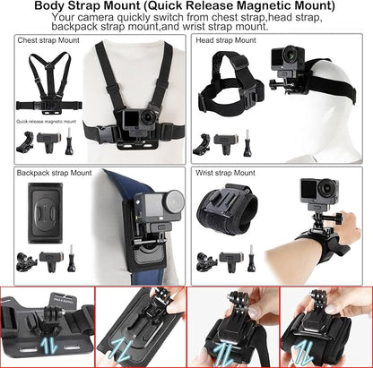 PellKing Accessories Kit for DJI Osmo Action 6, Carrying Case - Image 4