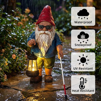 Garden Gnome Outdoor Statue -10.2 inches Outdoor Decor - Image 4