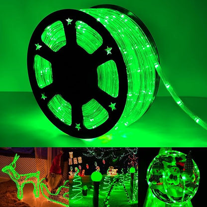 50ft LED Rope Lights Outdoor, 360 LED Connectable and Flexible Tube Lights by Jnaurb