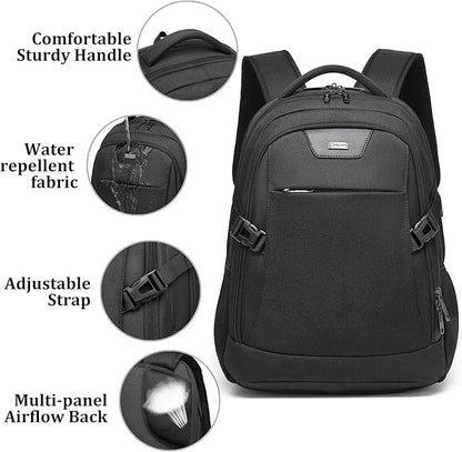 DUSLANG Anti-Theft Laptop Backpack, 15.6-14-13 Inch Laptop Sleeve, USB Charging - Image 5