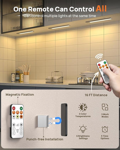 Under Cabinet Lighting Wireless, 16 inch LED Motion Sensor Light Indoor - Image 3