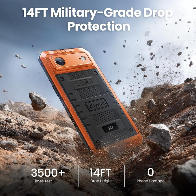 Mitywah Waterproof Case for iPhone Air, Military Grade Rugged Metal Case - Image 4