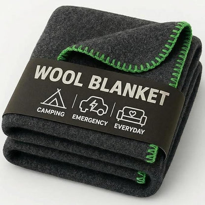 Wool Camping Blanket by JmrUsaInc