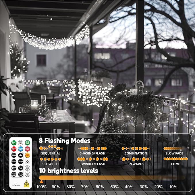HXWEIYE Rechargeable Fairy Lights - Image 7