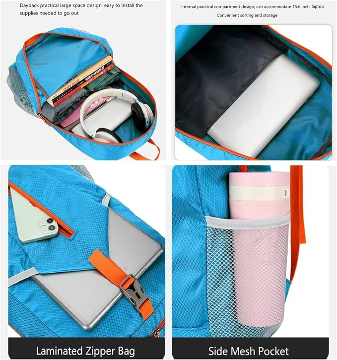 levayhill 25L Foldable Hiking Backpack Lightweight Packable Basic-Daypack - Image 7