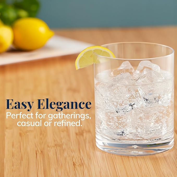 US Acrylic Classic Clear Plastic Reusable Drinking Glasses 12oz Rocks Cups | - Image 5