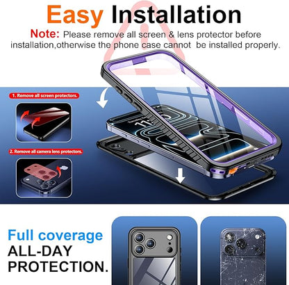 SPIDERCASE for iPhone 17 Pro Case Waterproof, Built-in Lens & Screen Protector - Image 6