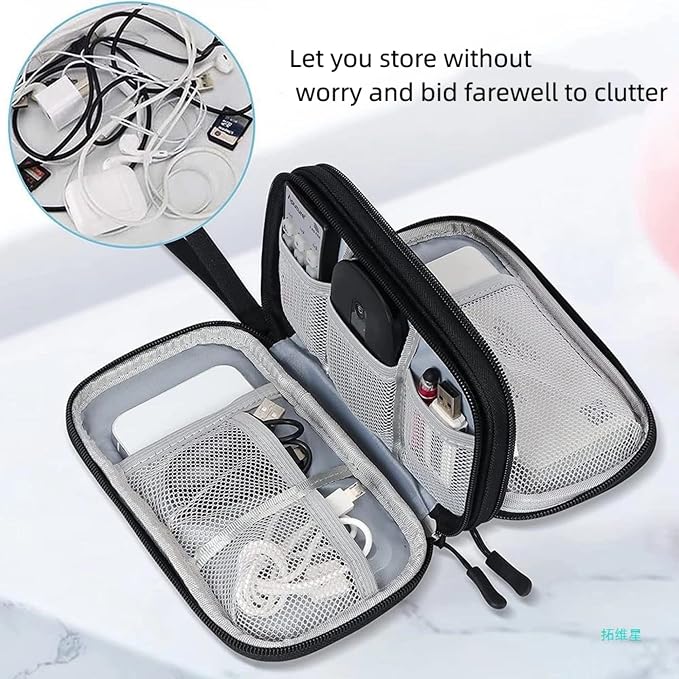 Electronic Organizer Travel Cable Accessories BagPouch Portable Waterproof - Image 4