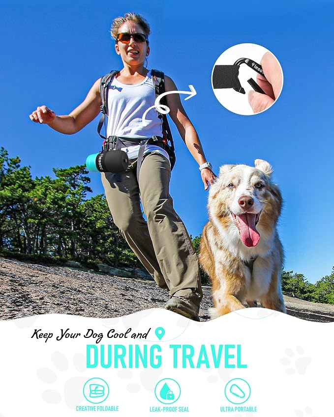lesotc Dog Water Bottle, Portable Dog Water Dispenser, Leak Proof Dog Travel - Image 5