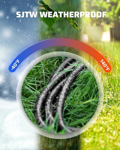 DEWENWILS 2 Pack 6FT Outdoor Extension Cord Waterproof, Short Extension Cord 16 - Image 6