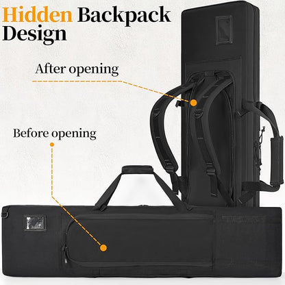 TORIBIO Double Rifle Case Soft Bag 32" 34" 36" 42" 46" 48'' 51“ 55” Gun Case - Image 6