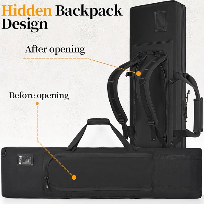 TORIBIO Double Rifle Case Soft Bag 32" 34" 36" 42" 46" 48'' 51“ 55” Gun Case - Image 7