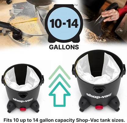 Shop-Vac 9066233 Disposable Filter Bags, Fits 10-14 Gallon Vacs, - Image 5