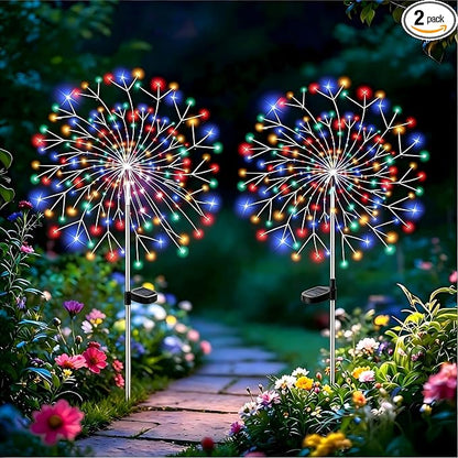 210 LED Solar Firework Lights, 8 Modes Solar Garden Lights Outdoor Waterproof by Unknown