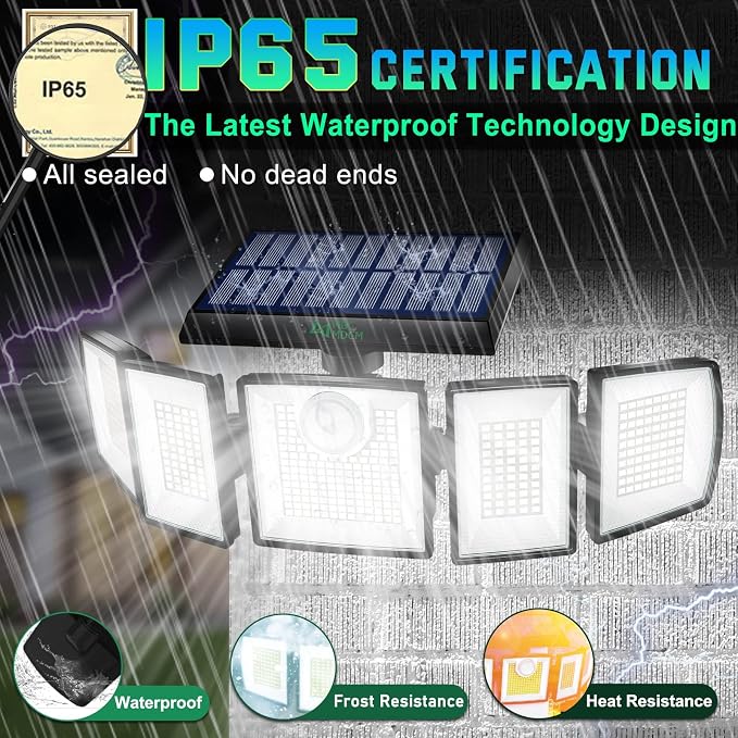 MDCMDCM Solar Lights Outdoor Waterproof Motion Sensor - Image 5