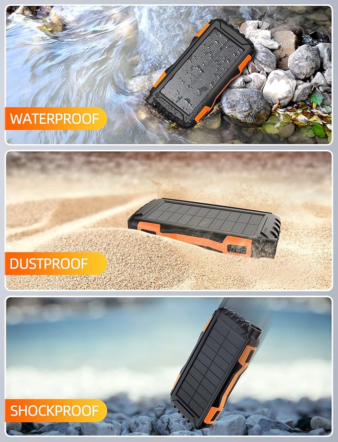 Mregb Solar Charger Power Bank 42800mAh, Portable Charger, Solar Power Bank - Image 5
