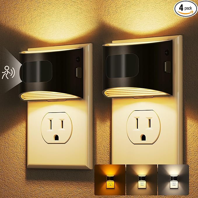 DORESshop LED Night Light, Night Lights Plug into Wall, 3 Color Temperatures by DORESshop