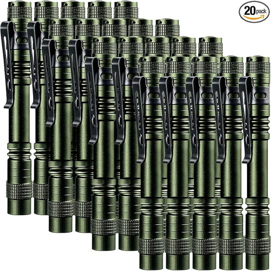 Beieverluck 20 Pack Pen Light Flashlight Mini Small Flashlight by Beieverluck