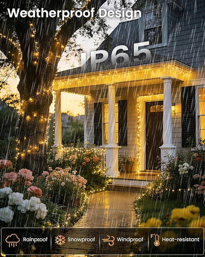 OZS 6 Pack 480LED Solar String Lights - Image 4