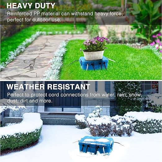 Flemoon Large Outdoor Electrical Box, IP54 Waterproof Outdoor Extension Cord - Image 5
