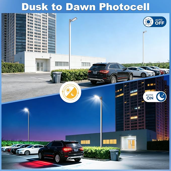 ledmo LED Parking Lot Lights, 2 Pack 144000LM Total Professional 480W Super - Image 6