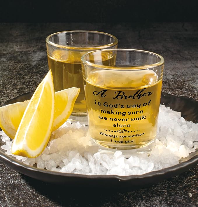Nogrit Brother Gifts Whiskey Glasses 10 oz, Brother Father's Day Birthday Gifts - Image 3