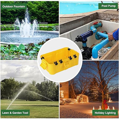 Flemoon Large Outdoor Electrical Box, IP54 Waterproof Extension Cord Cover - Image 8