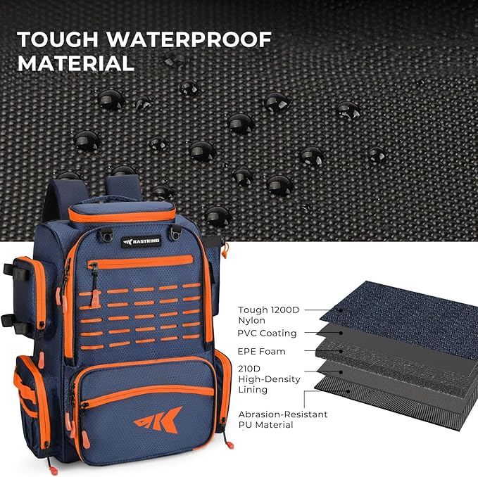 KastKing Bait Boss Fishing Tackle Backpack - Image 4