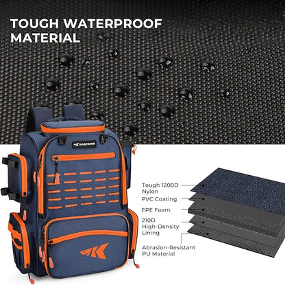 KastKing Bait Boss Fishing Tackle Backpack - Image 4