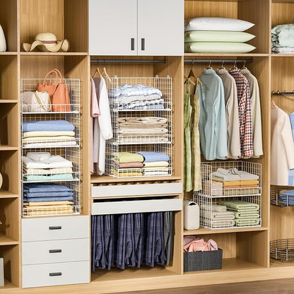 Yociyoga 6-Tier Stackable Closet Organizers and Storage Shelves, Closet Shelf - Image 8