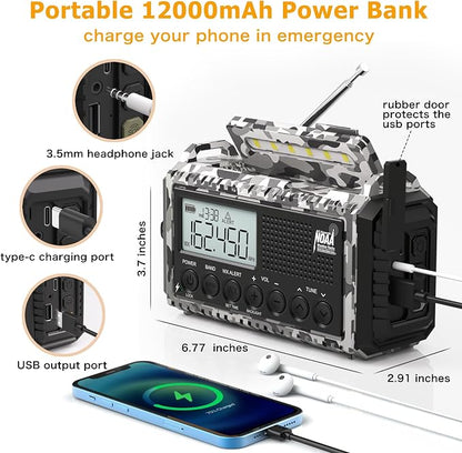 Eoxsmile Emergency Radio 12000mAh - Image 3