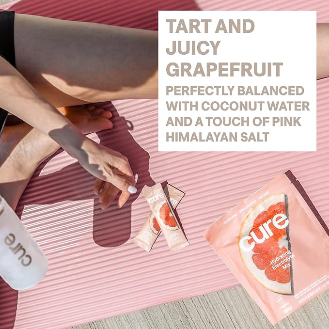 Cure Hydration Plant-Based Electrolyte Drink Mix | No Added Sugar | Dehydration - Image 5