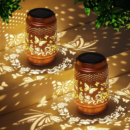 Solar Lanterns Outdoor Waterproof Butterfly Garden Decor Birthday Gifts - Image 7