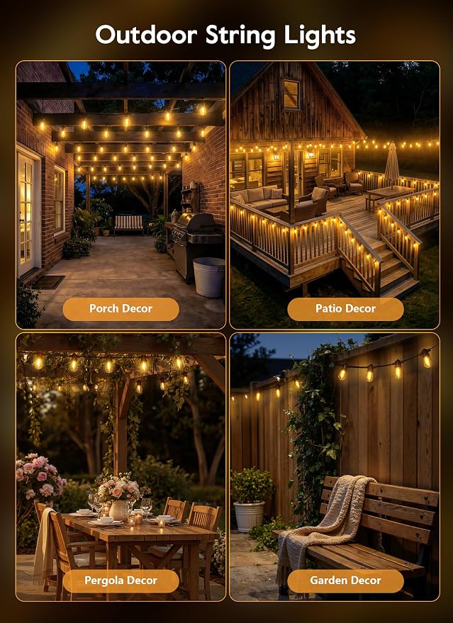 Minetom 79FT Solar String Lights Outdoor Waterproof, 24 LED S14 Shatterproof - Image 6